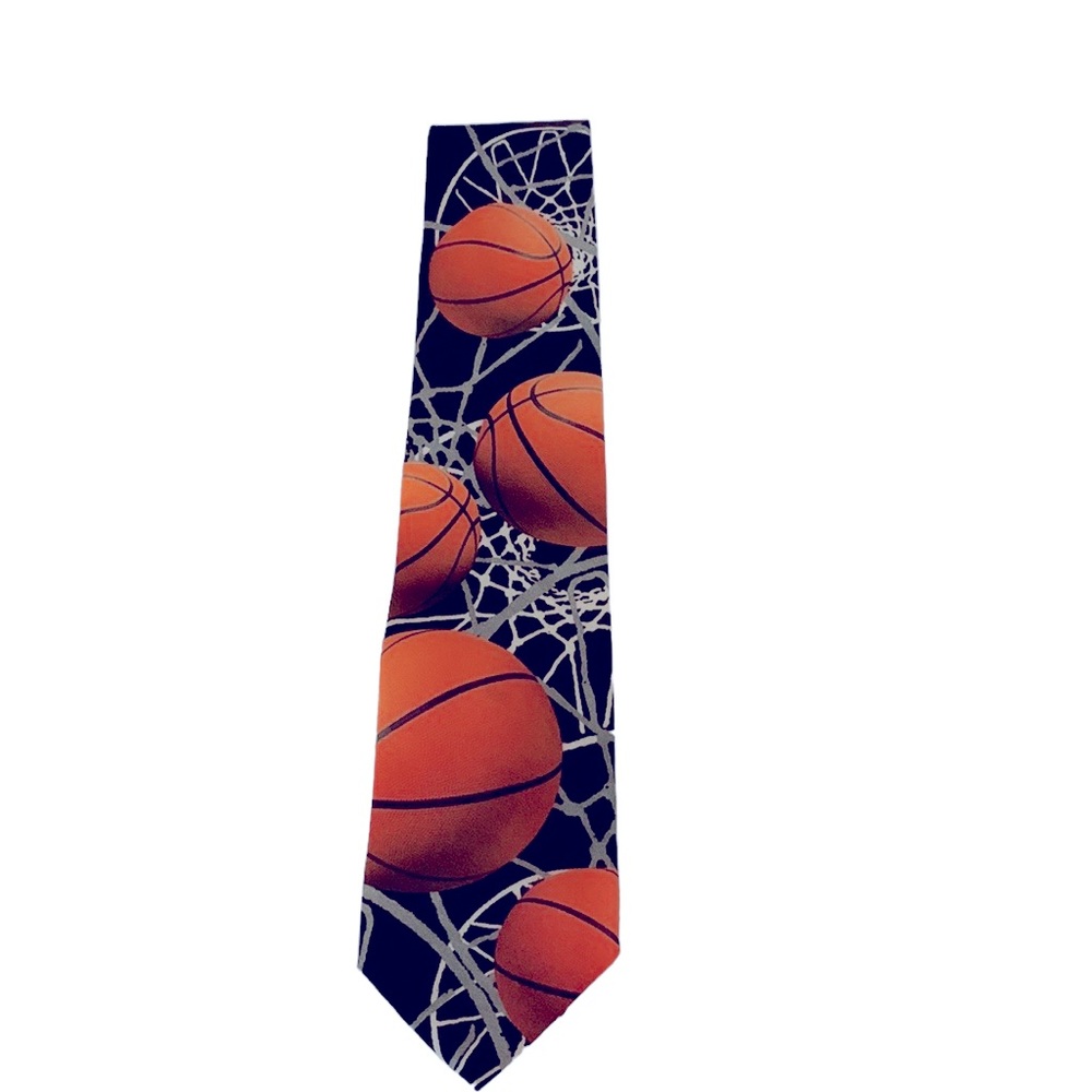 Ralph Marlin basketball autographed neck tie